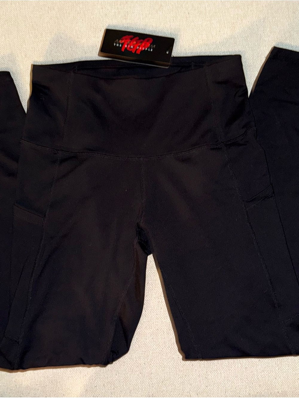 The Gym People High-Waist Black Athletic Leggings with Pockets